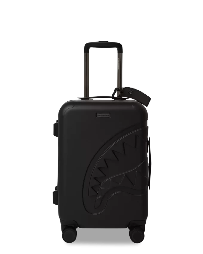 REALITY CHECK SHARKITECTURE CARRY-ON JETBLACK LUGGAGE (GUNMETAL HARDWARE) REALITY CHECK SHARKITECTURE CARRY-ON JETBLACK LUGGAGE (GUNMETAL HARDWARE)