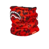 RED LEOPARD NECK WARMER
