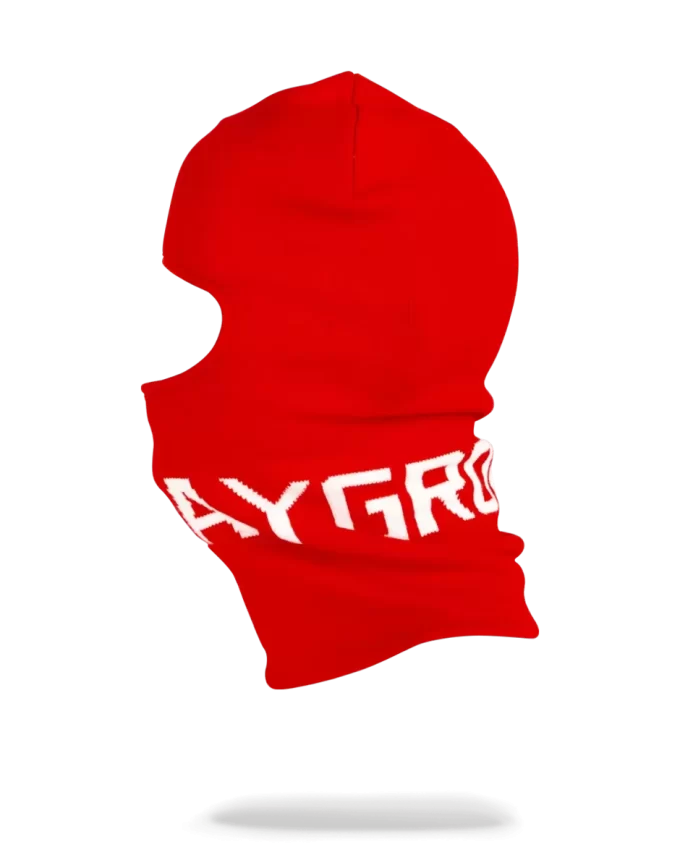 RED SPRAYGROUND LOGO SKI MASK RED SPRAYGROUND LOGO SKI MASK