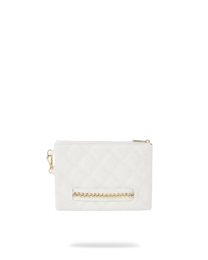 RIVIERA LE BLANC GOLD CHAIN SHARK CROSSOVER CLUTCH