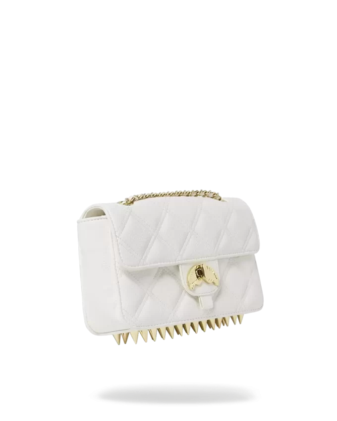 RIVIERA LE BLANC GOLD CHAIN SHARK HANDBAG RIVIERA LE BLANC GOLD CHAIN SHARK HANDBAG