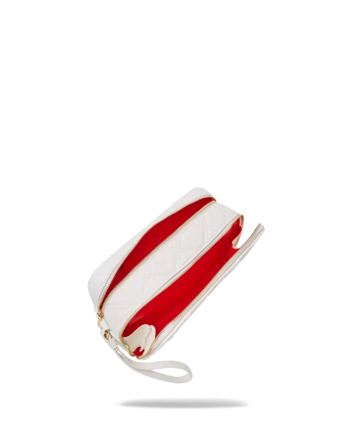 RIVIERA LE BLANC GOLD CHAIN SHARK TOILETRY BAG RIVIERA LE BLANC GOLD CHAIN SHARK TOILETRY BAG