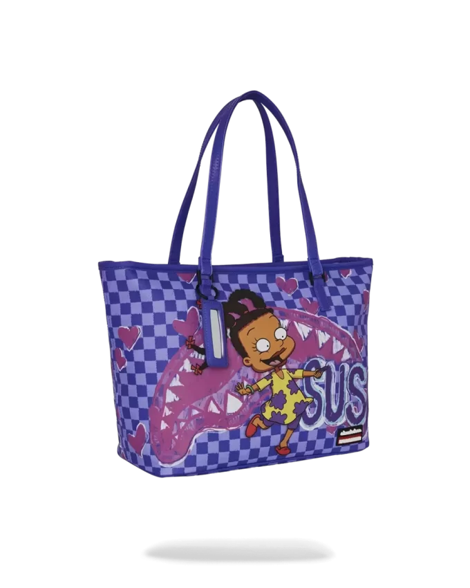 RUGRATS SUSIE CRAYON SHARK MESSENGER TOTE RUGRATS SUSIE CRAYON SHARK MESSENGER TOTE