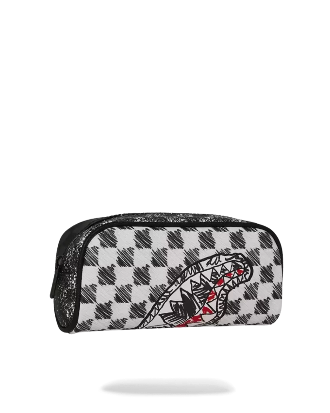 SCRIBBLE DRIBBLE CHECK POUCH