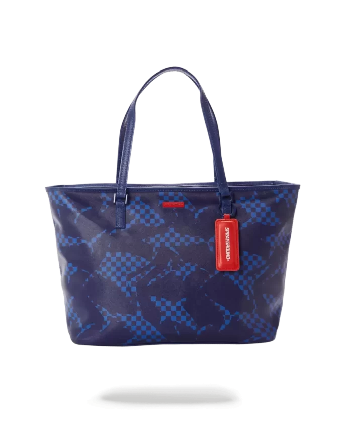 SHARK CHECK (BLUE) TOTE SHARK CHECK (BLUE) TOTE