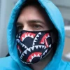 SHARKMOUTH PATTERN MASK (CLASSIC FIT) SHARKMOUTH PATTERN MASK (CLASSIC FIT)