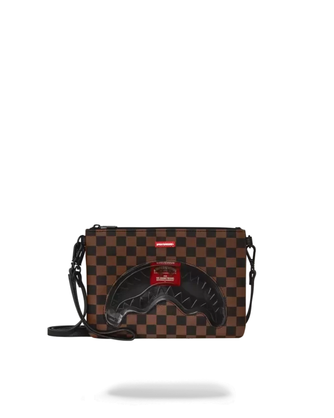 SHARKS IN PARIS CLEAR FOR TAKEOFF CROSSOVER CLUTCH WITH STRAP