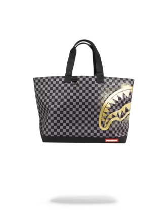 SHARKS IN PARIS GOLD STENCIL TOTE