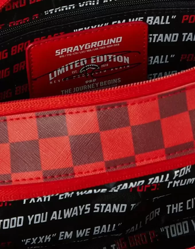 SHARKS IN PARIS RED TOILETRY AKA MONEY BAGS SHARKS IN PARIS RED TOILETRY AKA MONEY BAGS