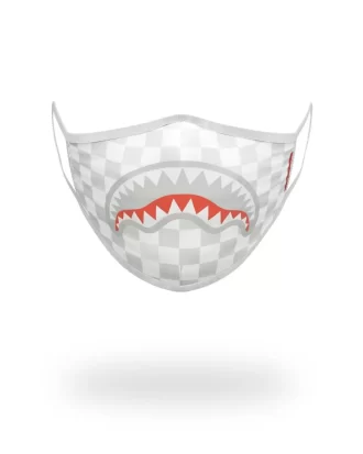 SHARKS IN PARIS (WHITE) FORM-FITTING MASK