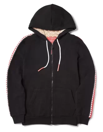 SHARKTRACK SPUCCI ZIPUP HOODIE (BLACK)