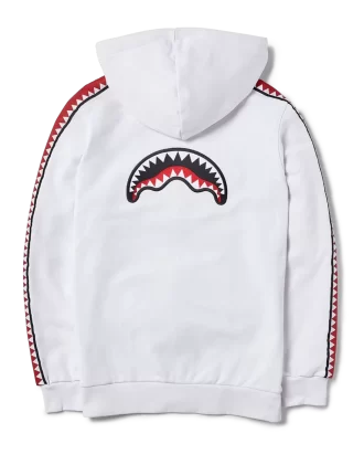 SHARKTRACK SPUCCI ZIPUP HOODIE (WHITE)