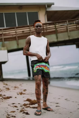 SLIME TAKEOVER SWIM SHORTS