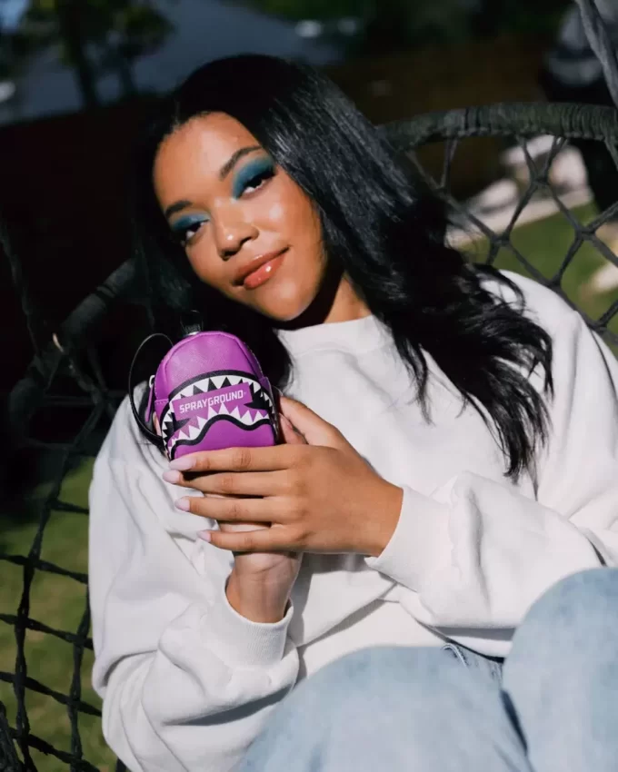 SMASH LOGO VIOLA BACKPACK KEYCHAIN