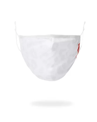 SNOW LEOPARD POLYESTER FACE MASK