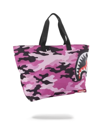 SPLIT CAMO BEACH TOTE