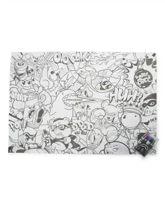 SPRAYGROUND HUGE COLORING POSTER 39″x27″ & MARKERS INCLUDED