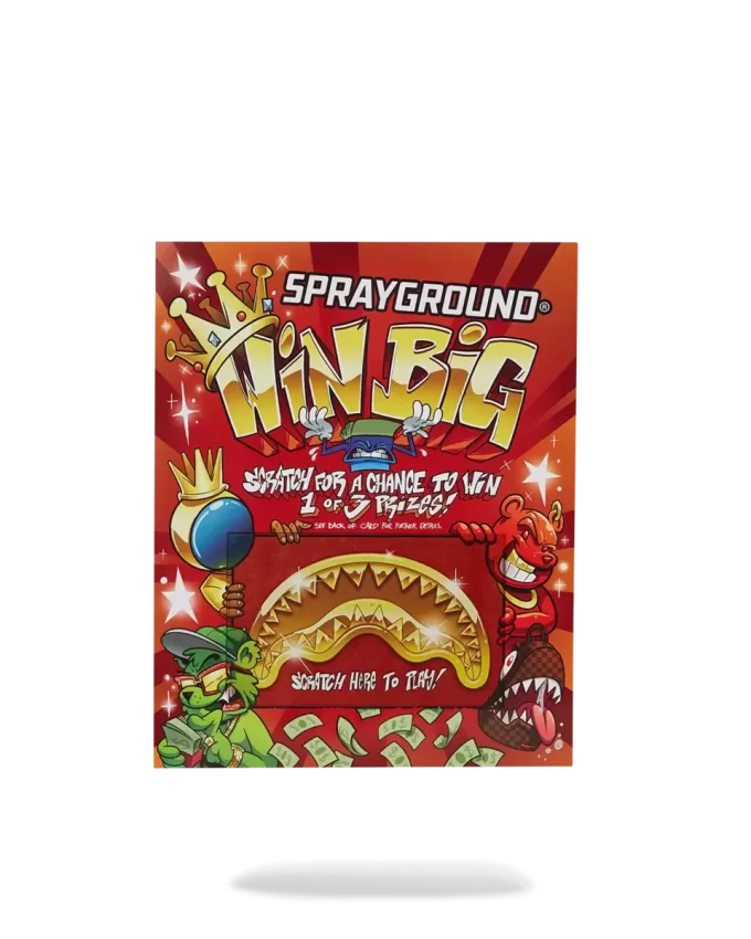 SPRAYGROUND SCRATCH OFF PLAYING CARD – WIN A BACKPACK, MONEYBEAR OR LUGGAGE! SPRAYGROUND SCRATCH OFF PLAYING CARD – WIN A BACKPACK, MONEYBEAR OR LUGGAGE!