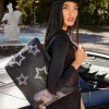 STAR RACER A.I.7 SANDFLOWER COLLAB BEADED TOTE STAR RACER A.I.7 SANDFLOWER COLLAB BEADED TOTE