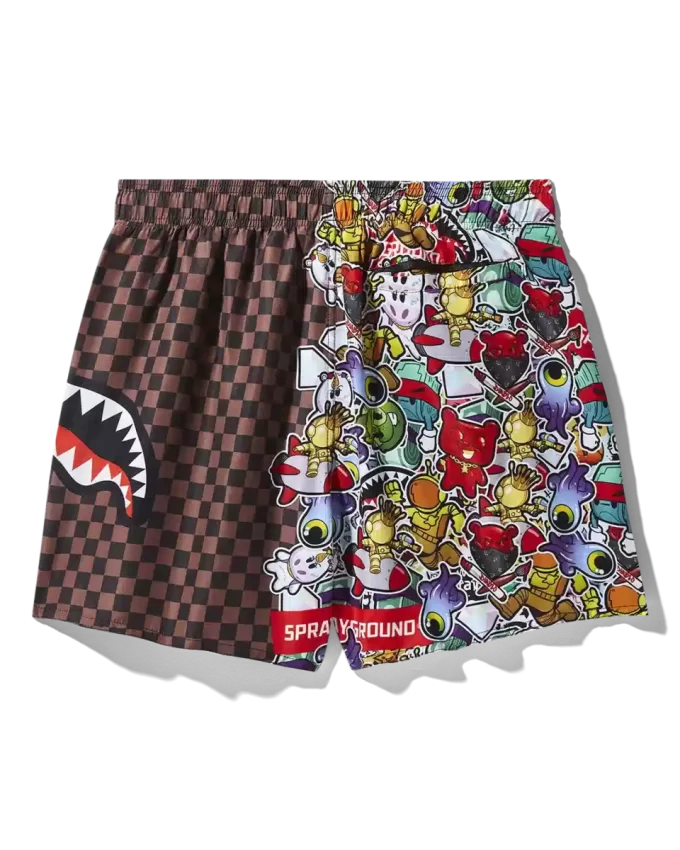 STICKER CREW SWIM SHORTS