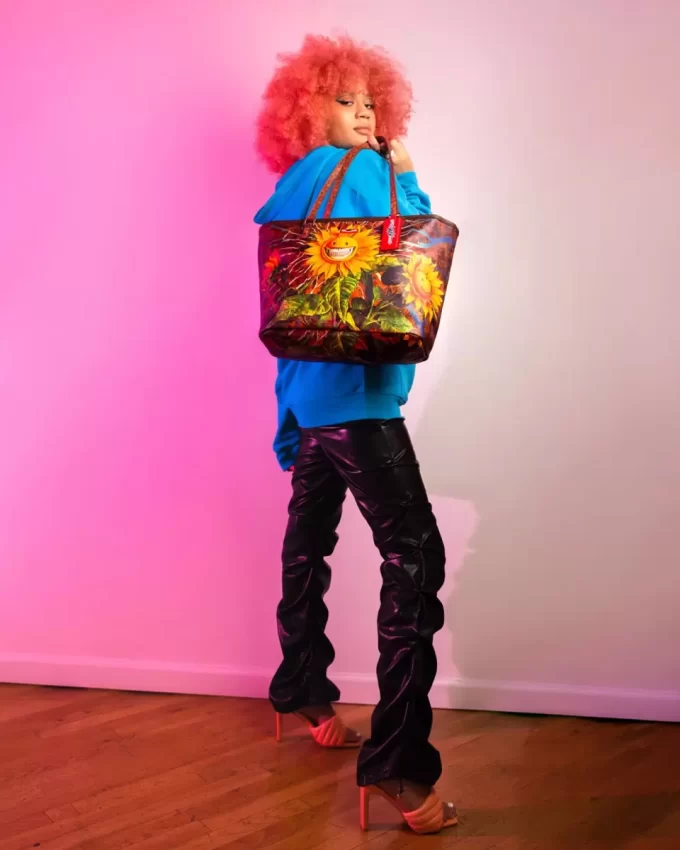 SUNFLOWER GRIN RON ENGLISH COLLAB TOTE SUNFLOWER GRIN RON ENGLISH COLLAB TOTE