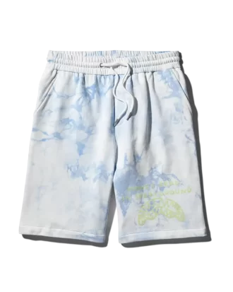 TIE DYE KNIT SHORTS (BLUE)