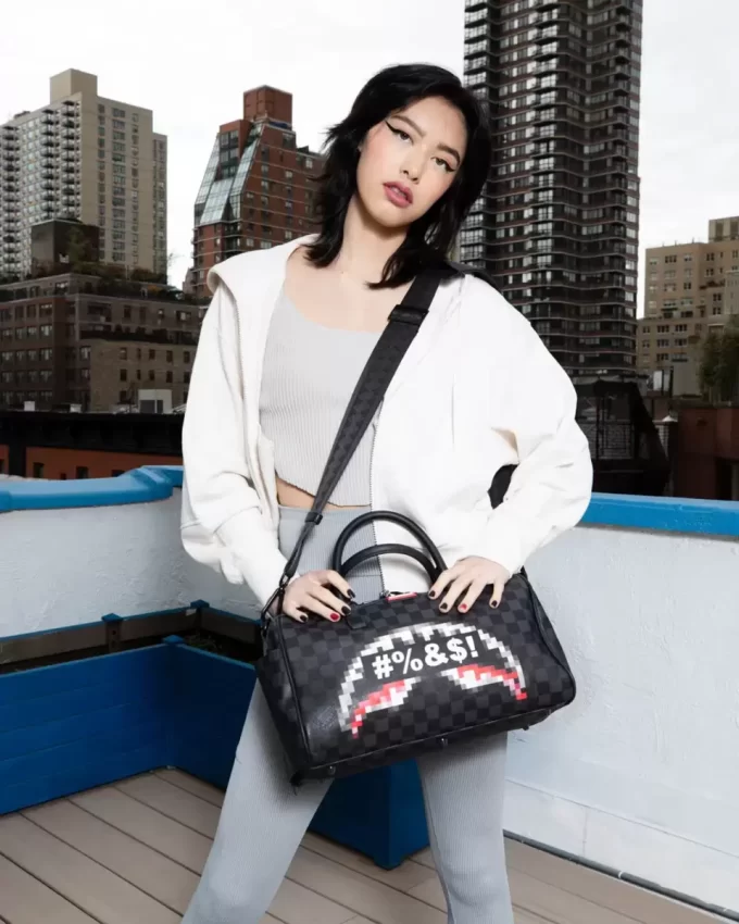 WHAT THE BEEP’ SHARK MINI DUFFLE WHAT THE BEEP’ SHARK MINI DUFFLE