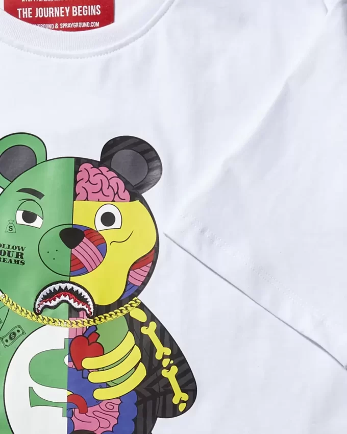 YOUTH ANATOMY BEAR T-SHIRT WHITE